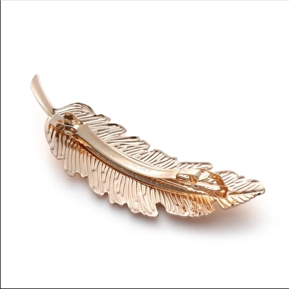 Brand New Metal Leaf Hair Clips